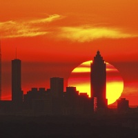 Color HM - Sunset Over Midtown, Atlanta by Brandon Ward
