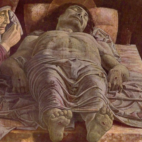The Lamentation of the Dead Christ by Andrea Mantegna