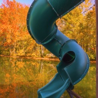 Color 3rd – Water Slide Lake Rabun by D. Stephens
