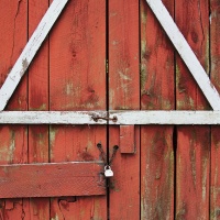 Color HM – Closed Doors - The Old Red Barn by Jim Harrison