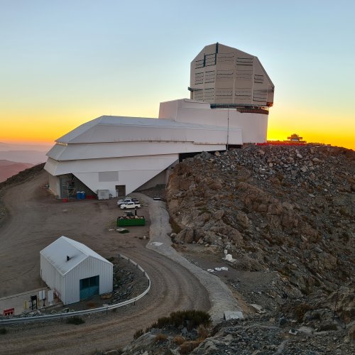 The Observatory on Cerro Pachon ridge in north-central Chile - image courtesy of Rubin Obs-NSF-URA