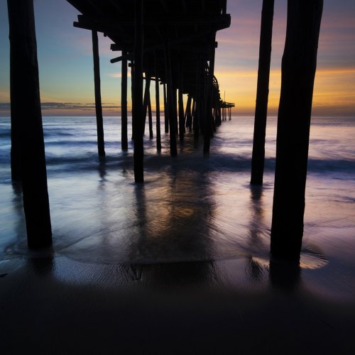 OBX Pier Sunrise by Michael Amos