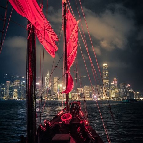 Cruising on Red Sail by Rohit Kamboj
