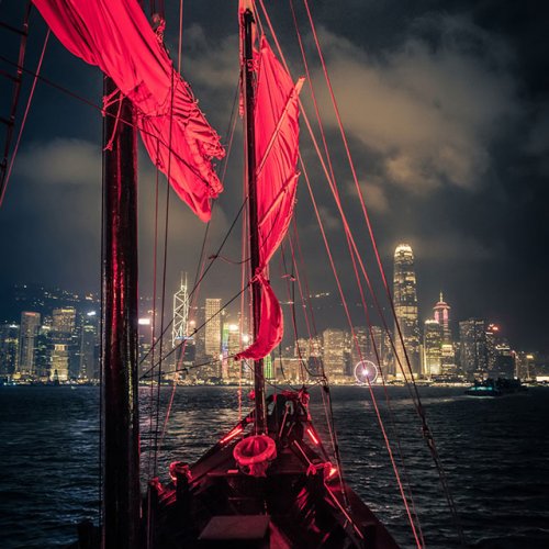 Color 3rd - Cruising on Red Sail by Rohit Kamboj