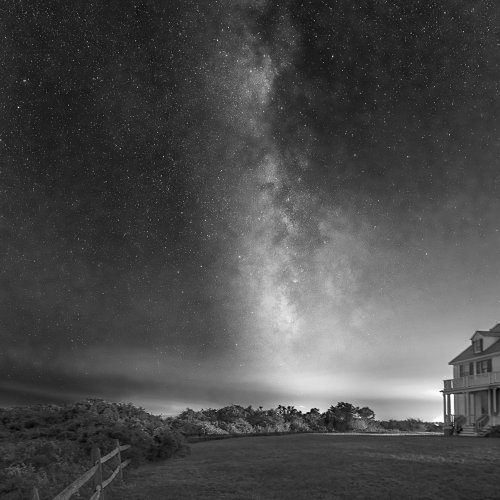 HM Mono - Milky Way over Cape Cod by Steve Director