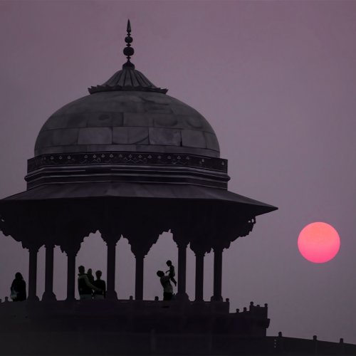 Color 1st Dusk in India by Mike Shaefer